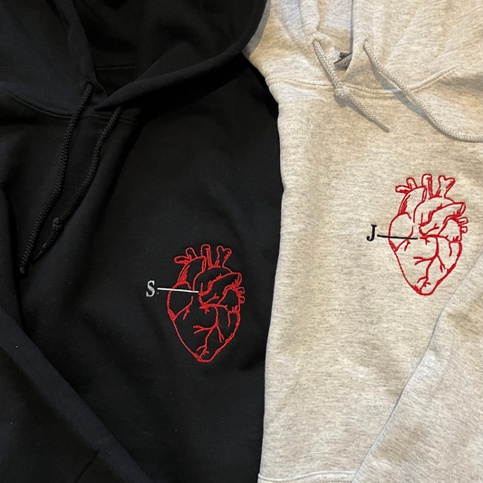 Custom Heart Embroidery